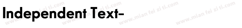 Independent Text字体转换